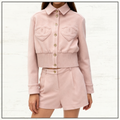 WOOL & CASHMERE PINK JACKET & SHORTS