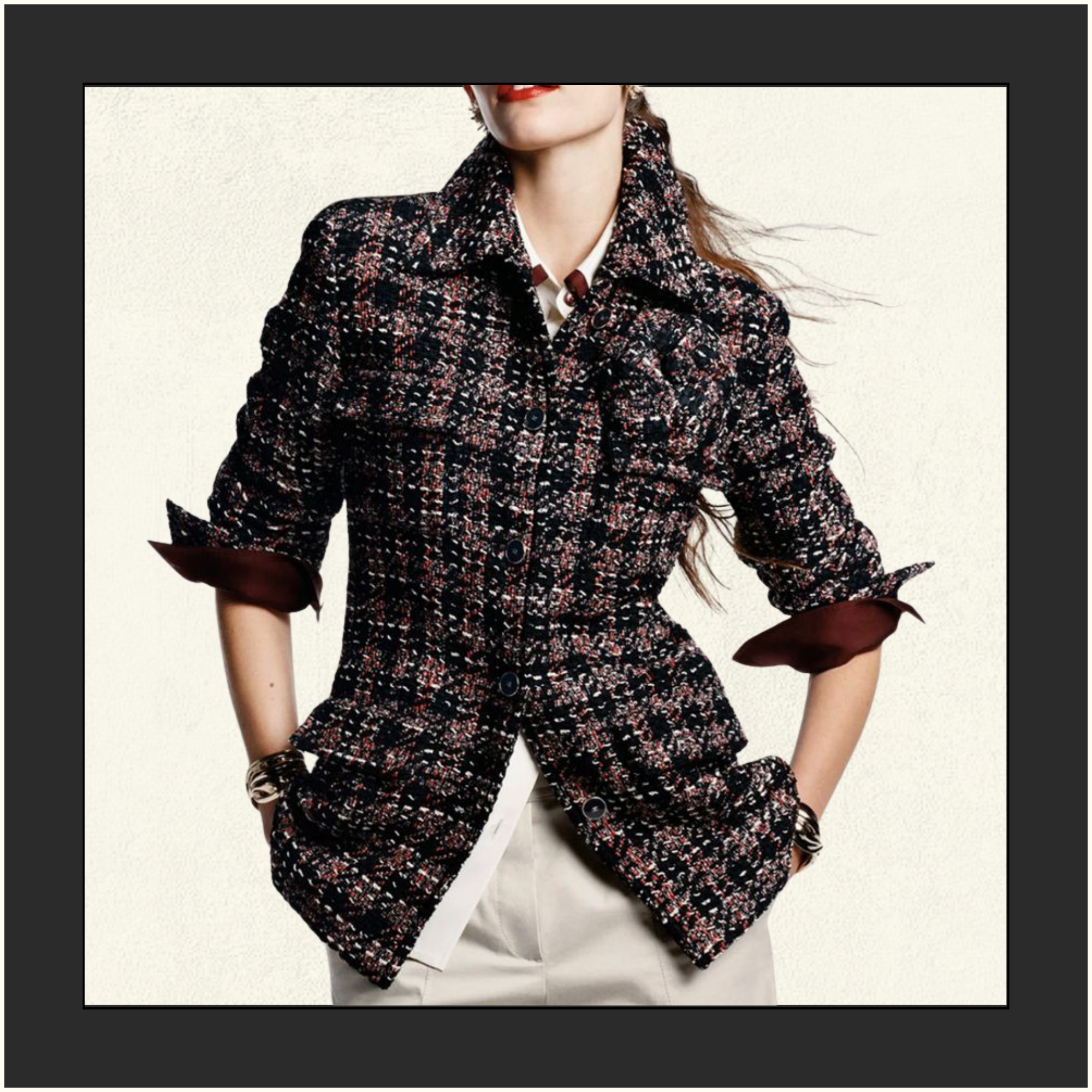 TWEED SHIRT