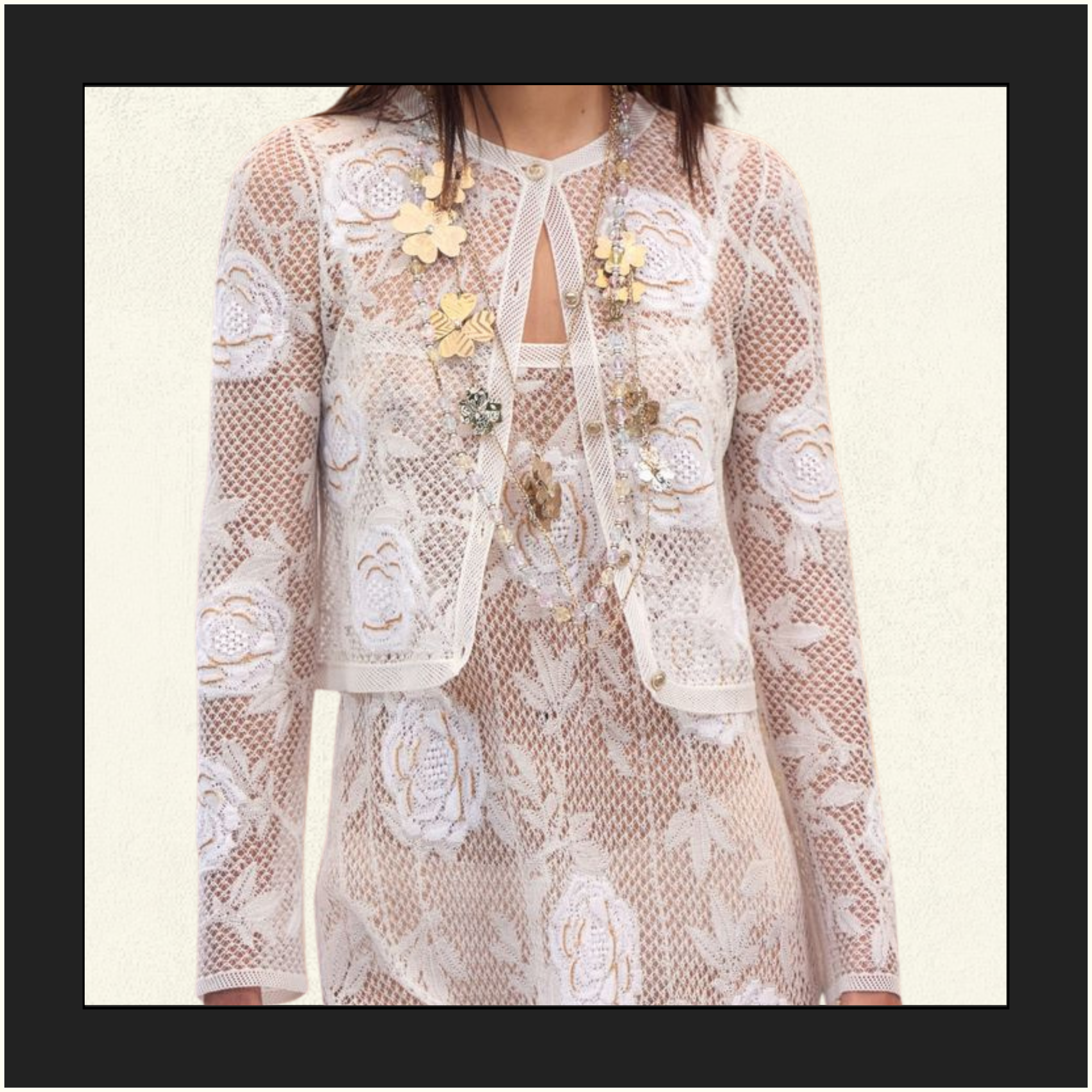 COTTON & SILK LACE CARDIGAN