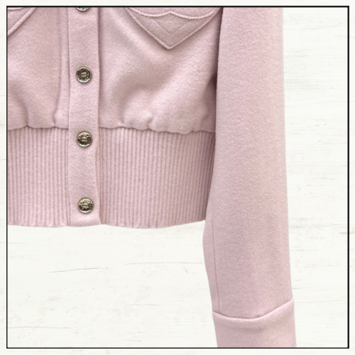 WOOL & CASHMERE PINK JACKET & SHORTS