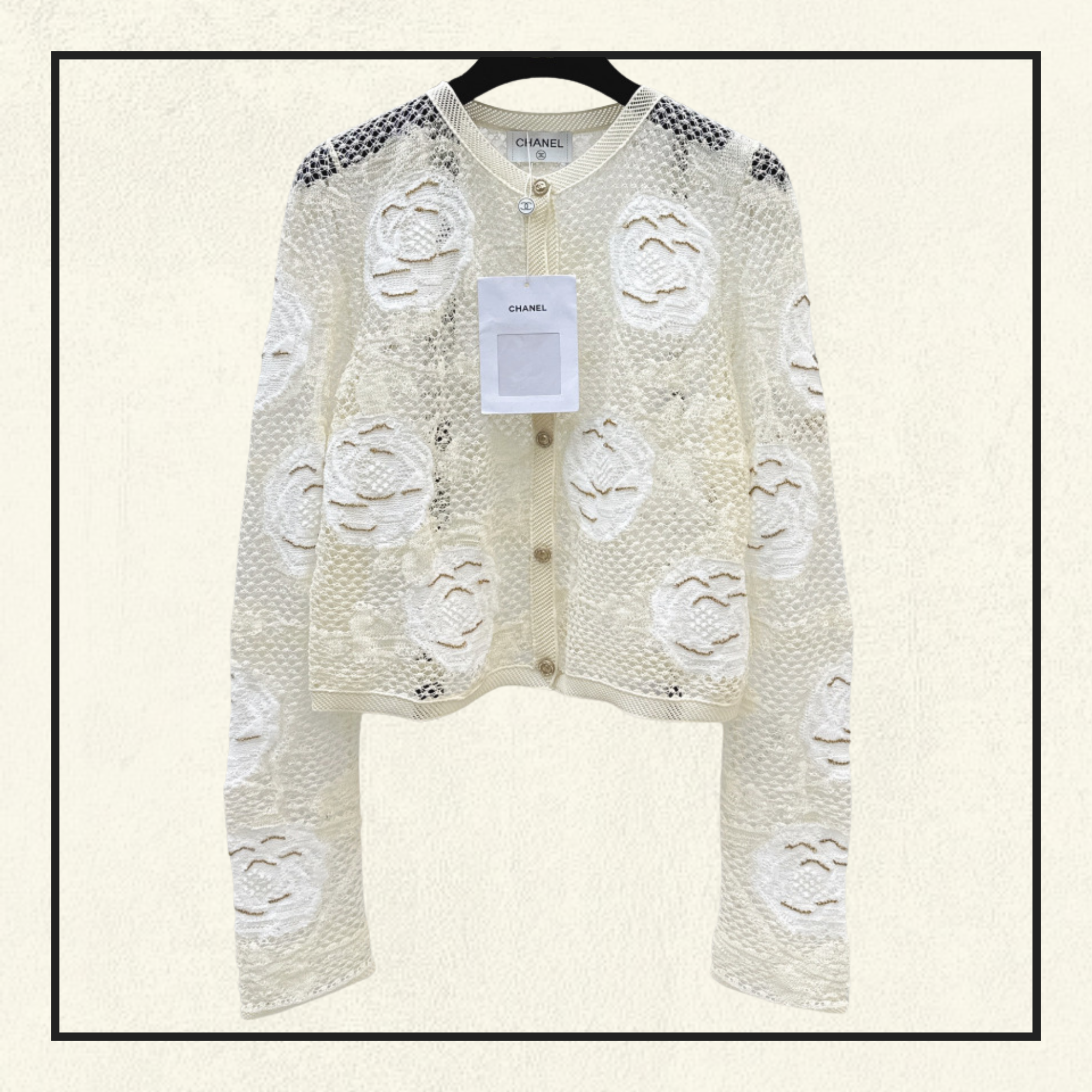 COTTON & SILK LACE CARDIGAN