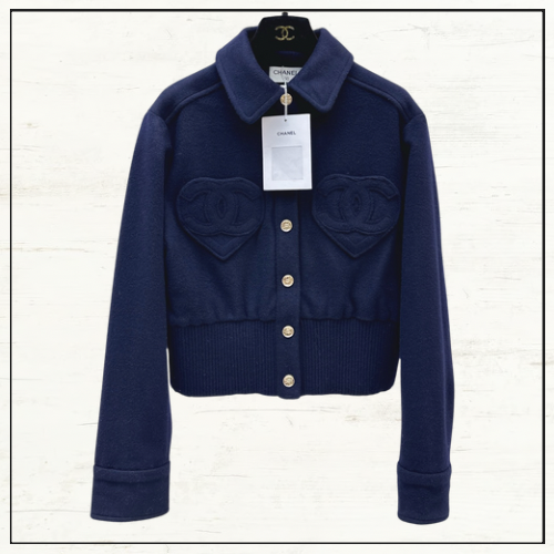 WOOL & CASHMERE NAVY JACKET & SHORTS