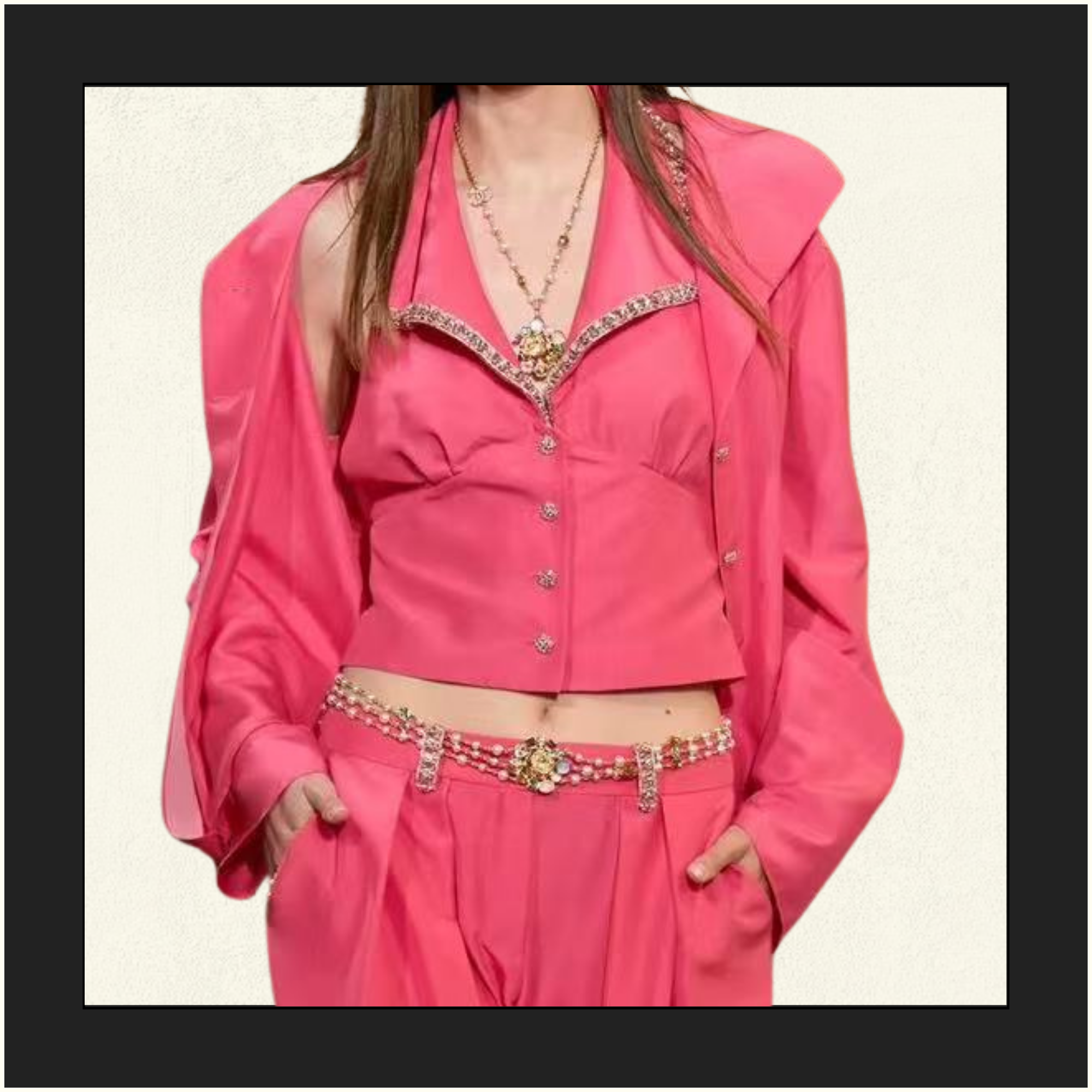 BACKLESS SILK EMBROIDERED TOP