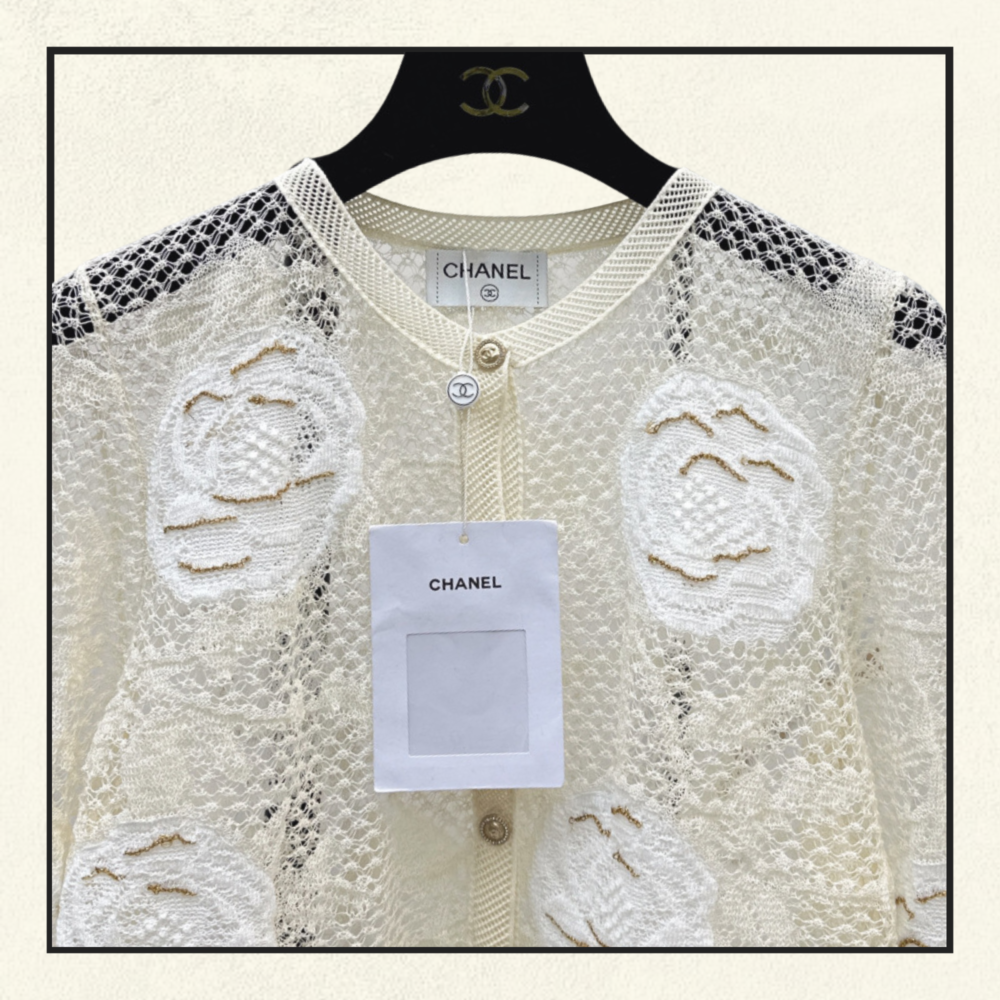 COTTON & SILK LACE CARDIGAN