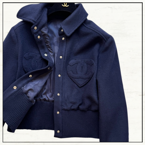 WOOL & CASHMERE NAVY JACKET & SHORTS