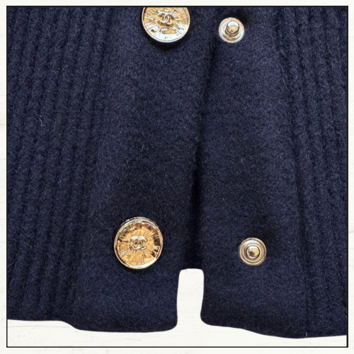 WOOL & CASHMERE NAVY JACKET & SHORTS
