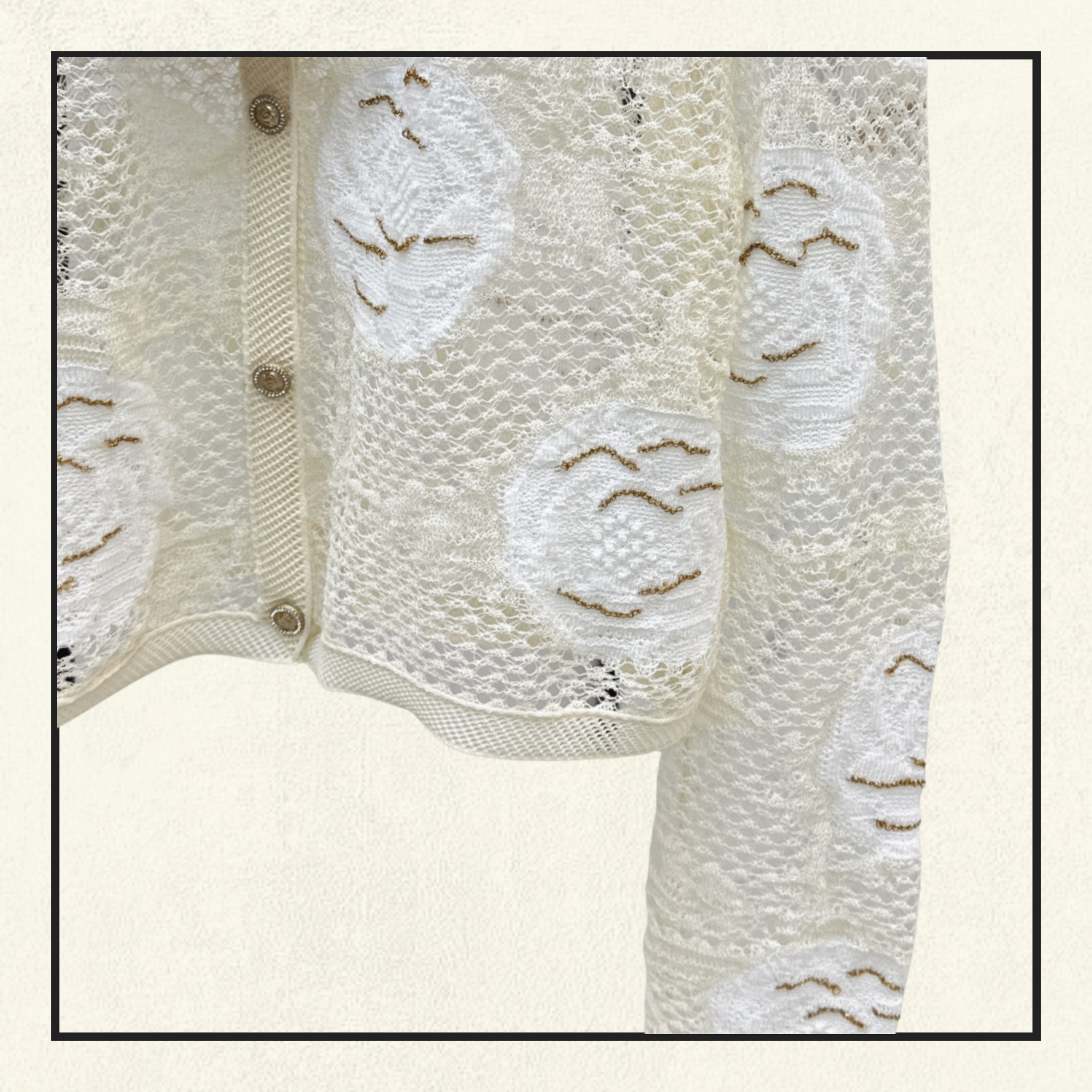 COTTON & SILK LACE CARDIGAN