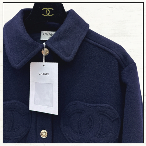 WOOL & CASHMERE NAVY JACKET & SHORTS