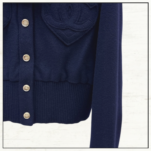WOOL & CASHMERE NAVY JACKET & SHORTS