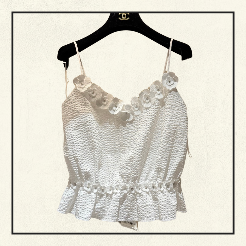 EMBROIDERED COTTON CROP TOP