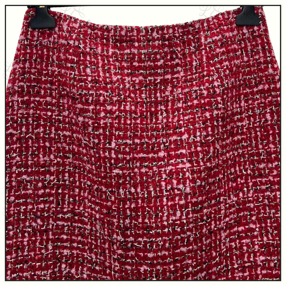 WOOL BLEND TWEED JACKET & SKIRT