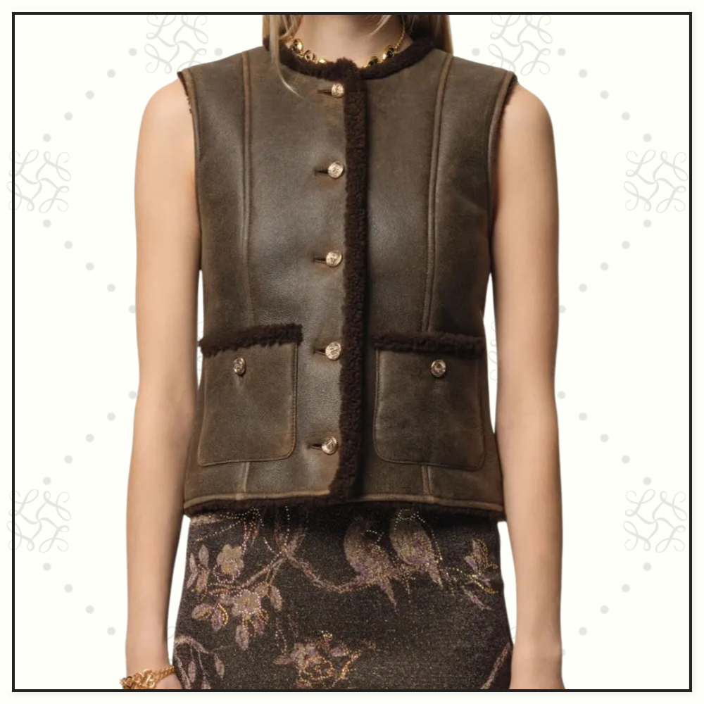 SHEARLING VEST