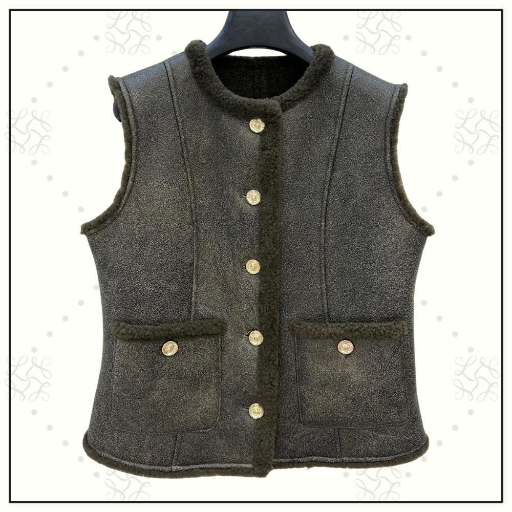 SHEARLING VEST