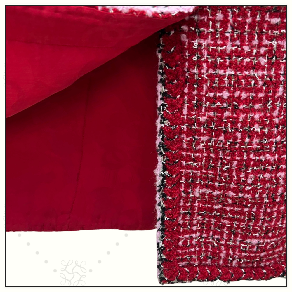 WOOL BLEND TWEED JACKET & SKIRT