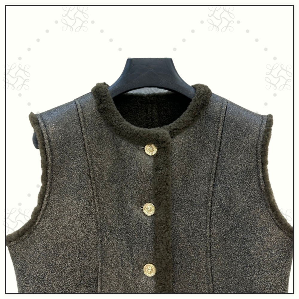 SHEARLING VEST