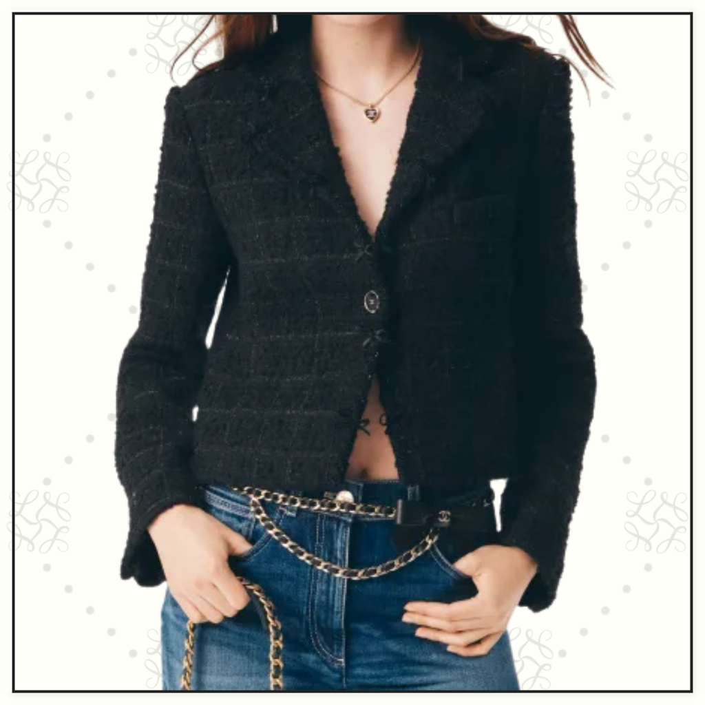 TWEED & WOOL CREPE JACKET