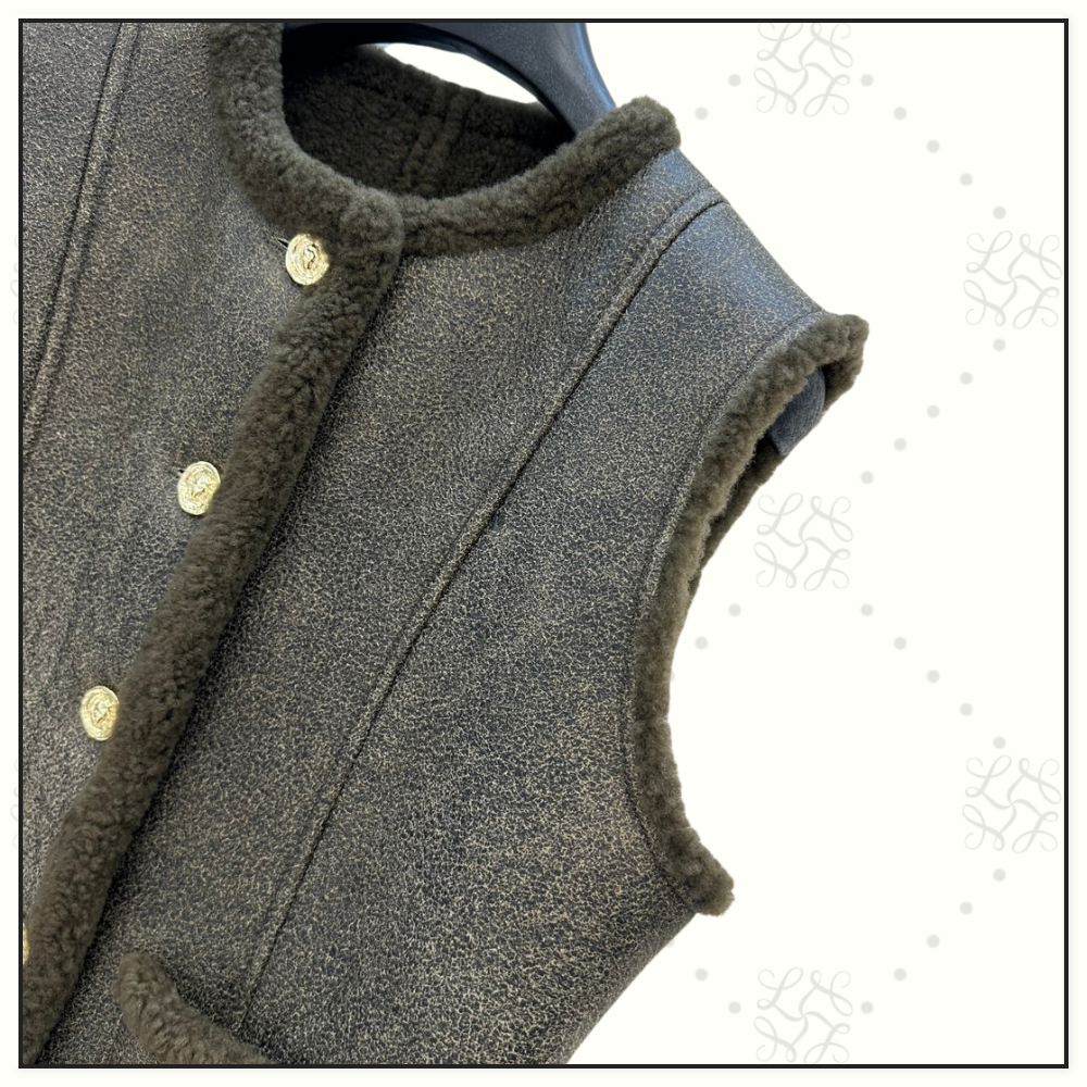 SHEARLING VEST