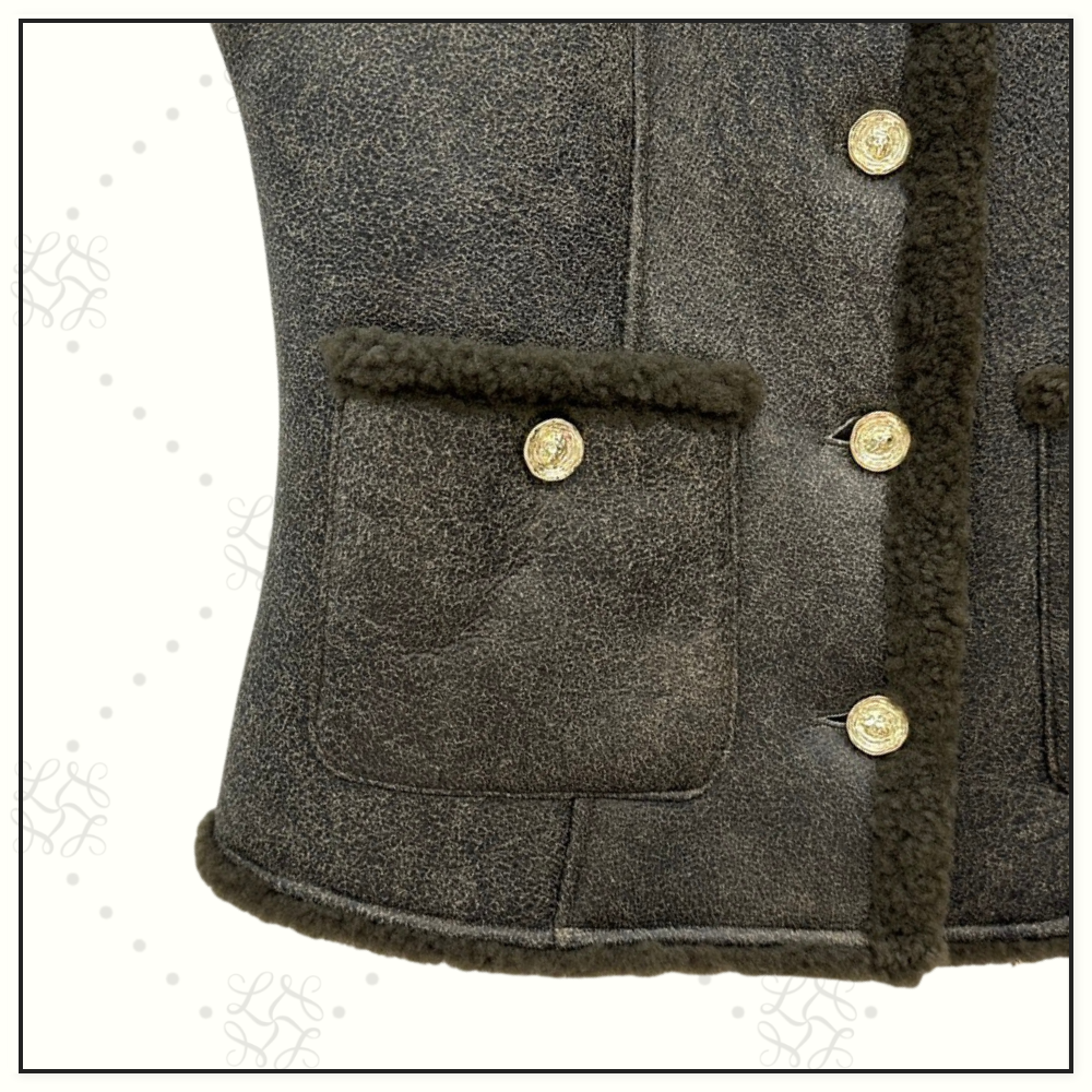 SHEARLING VEST