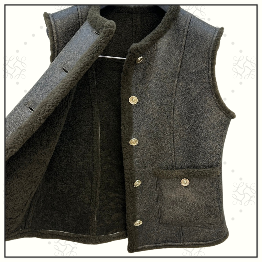SHEARLING VEST