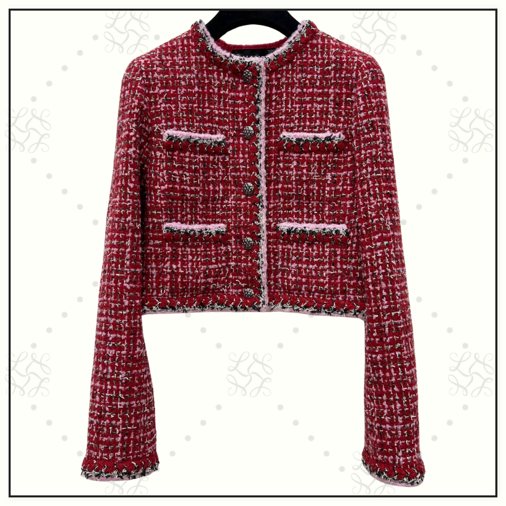 WOOL BLEND TWEED JACKET & SKIRT