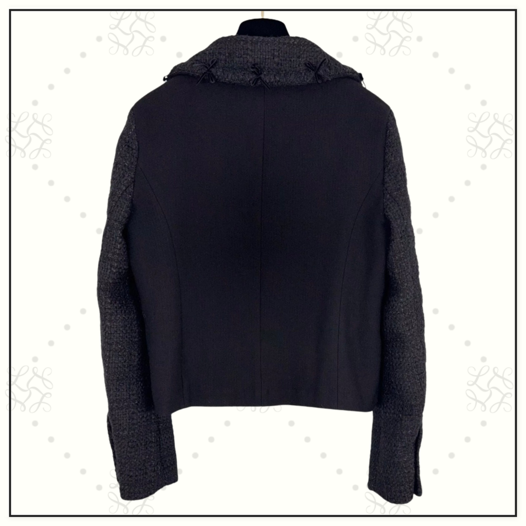 TWEED & WOOL CREPE JACKET