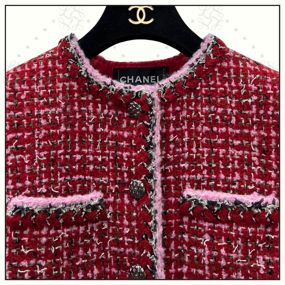 WOOL BLEND TWEED JACKET & SKIRT