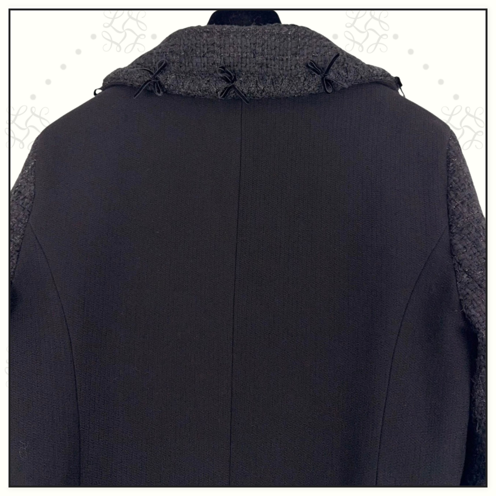 TWEED & WOOL CREPE JACKET