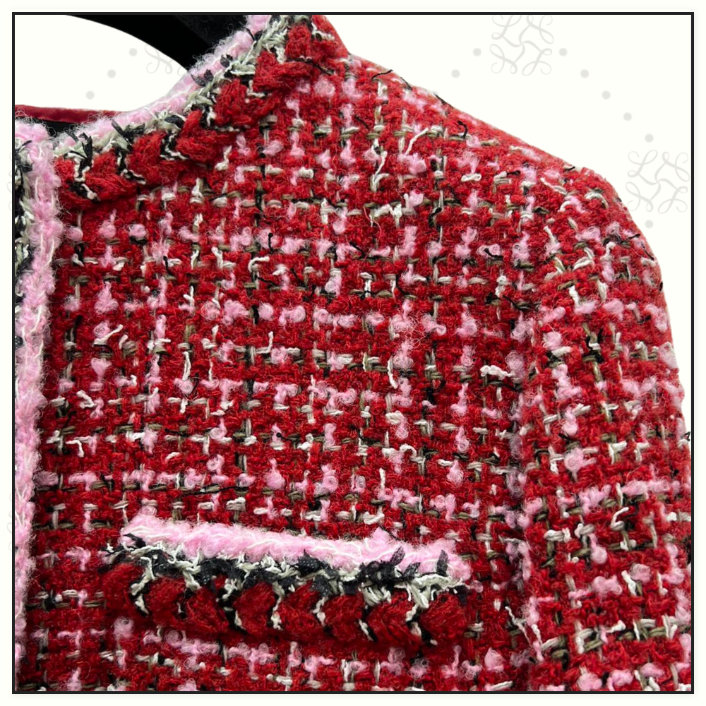 WOOL BLEND TWEED JACKET & SKIRT