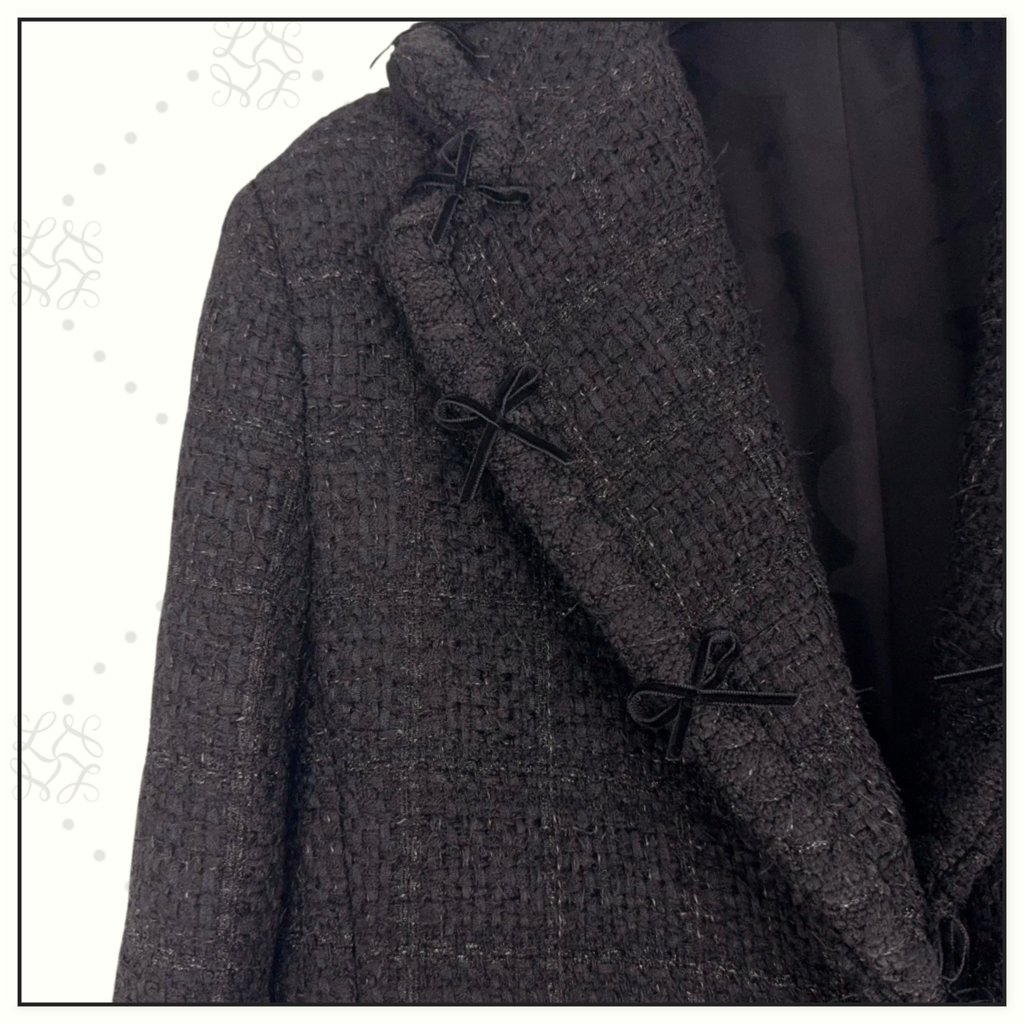 TWEED & WOOL CREPE JACKET