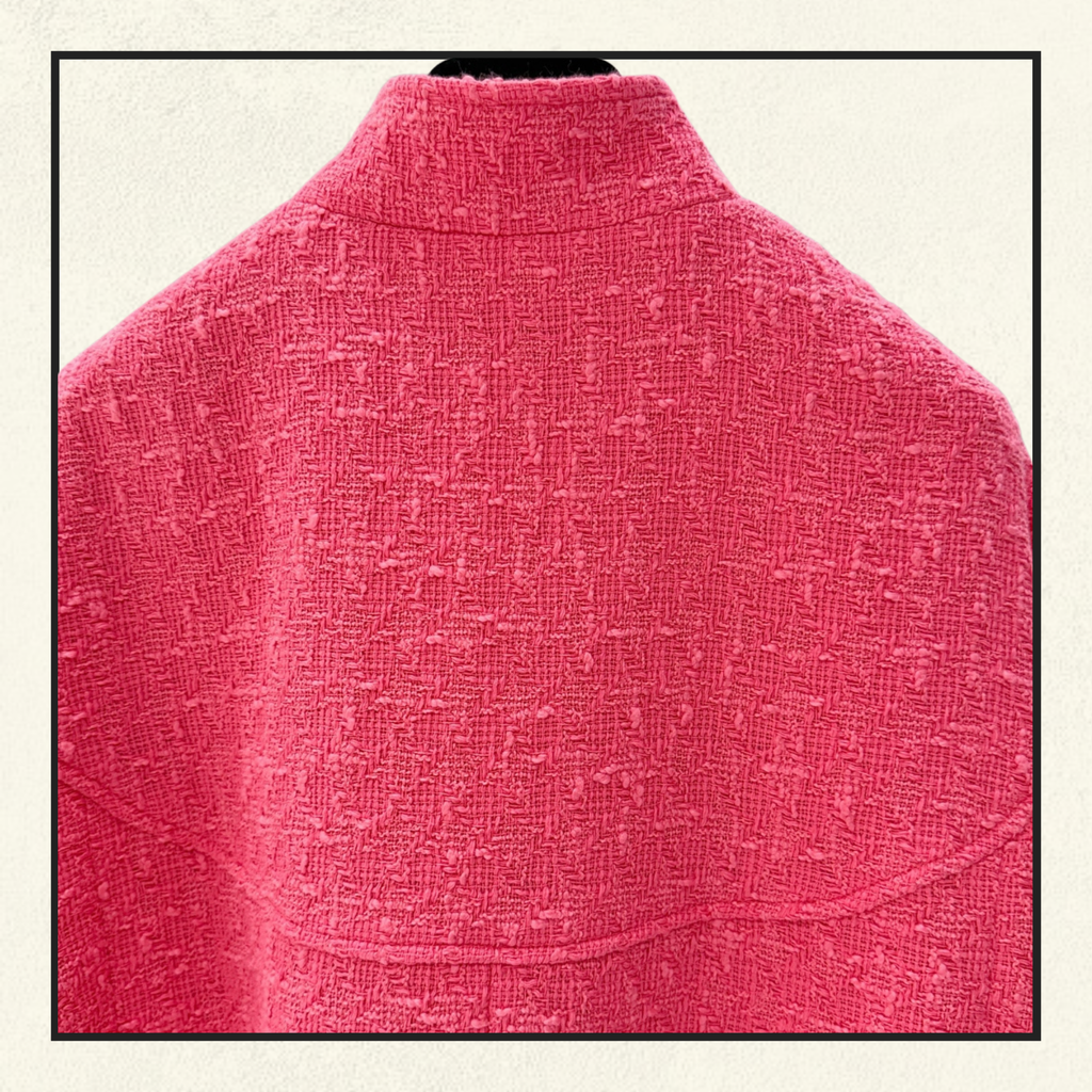 COTTON TWEED SHORT SLEEVE JACKET & MINI SKIRT