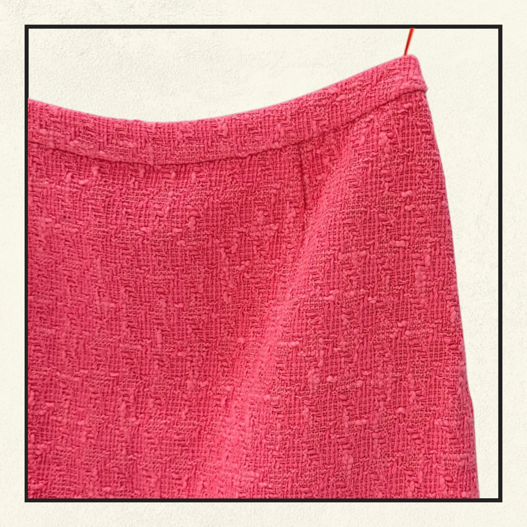COTTON TWEED SHORT SLEEVE JACKET & MINI SKIRT