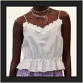 EMBROIDERED COTTON CROP TOP