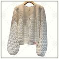 WOOL CASHMERE KNIT CARDIGAN