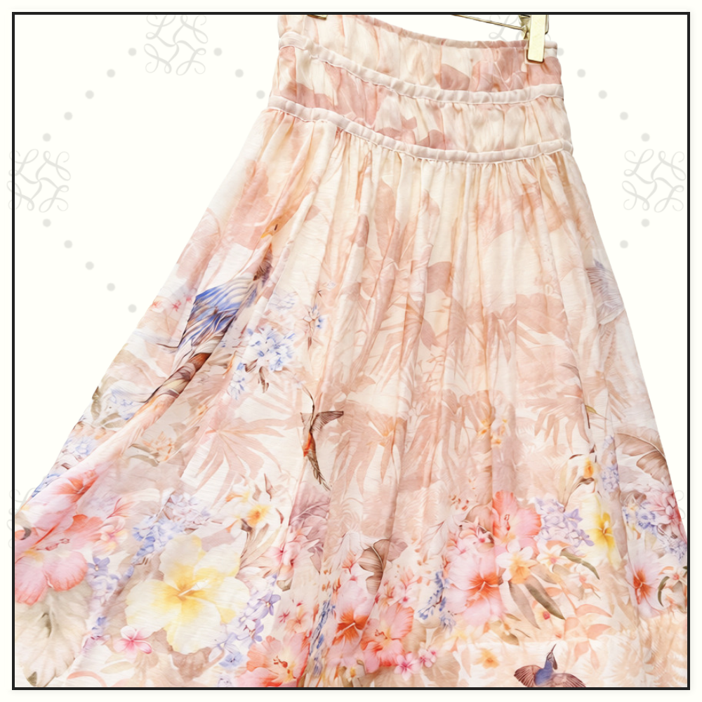 ILLUMINATE DRAWN BLOUSE & MAXI SKIRT