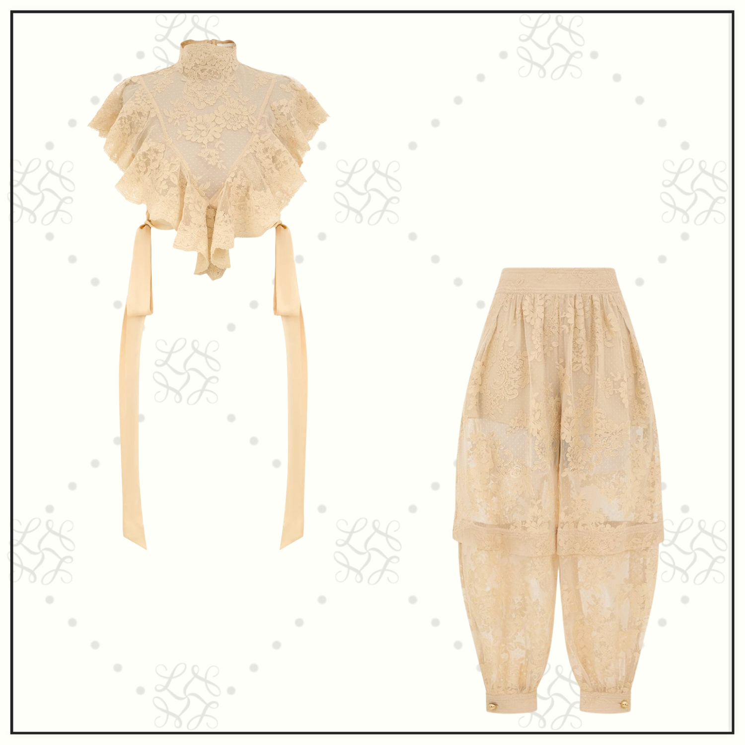 HYPNOTIC LACE BODICE & LACE HAREM PANT