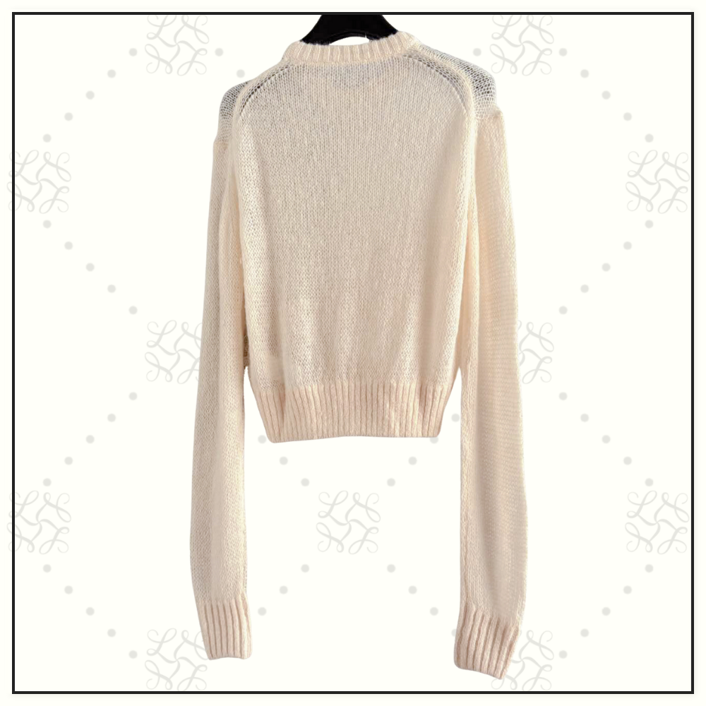 ALPACA WOOL SILK KNIT SWEATER