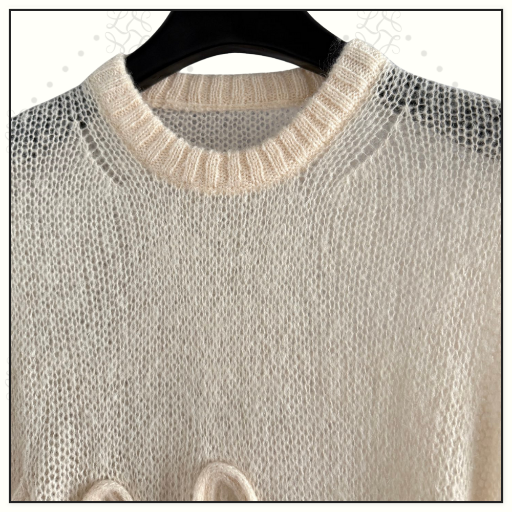 ALPACA WOOL SILK KNIT SWEATER
