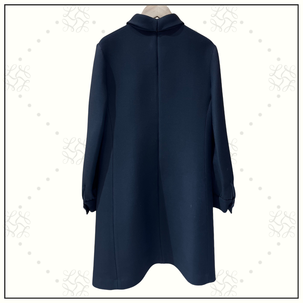 RUFFLE PLACKET DETAIL DRESS