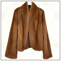 MINK FUR JACKET WITH SHAWL COLLAR