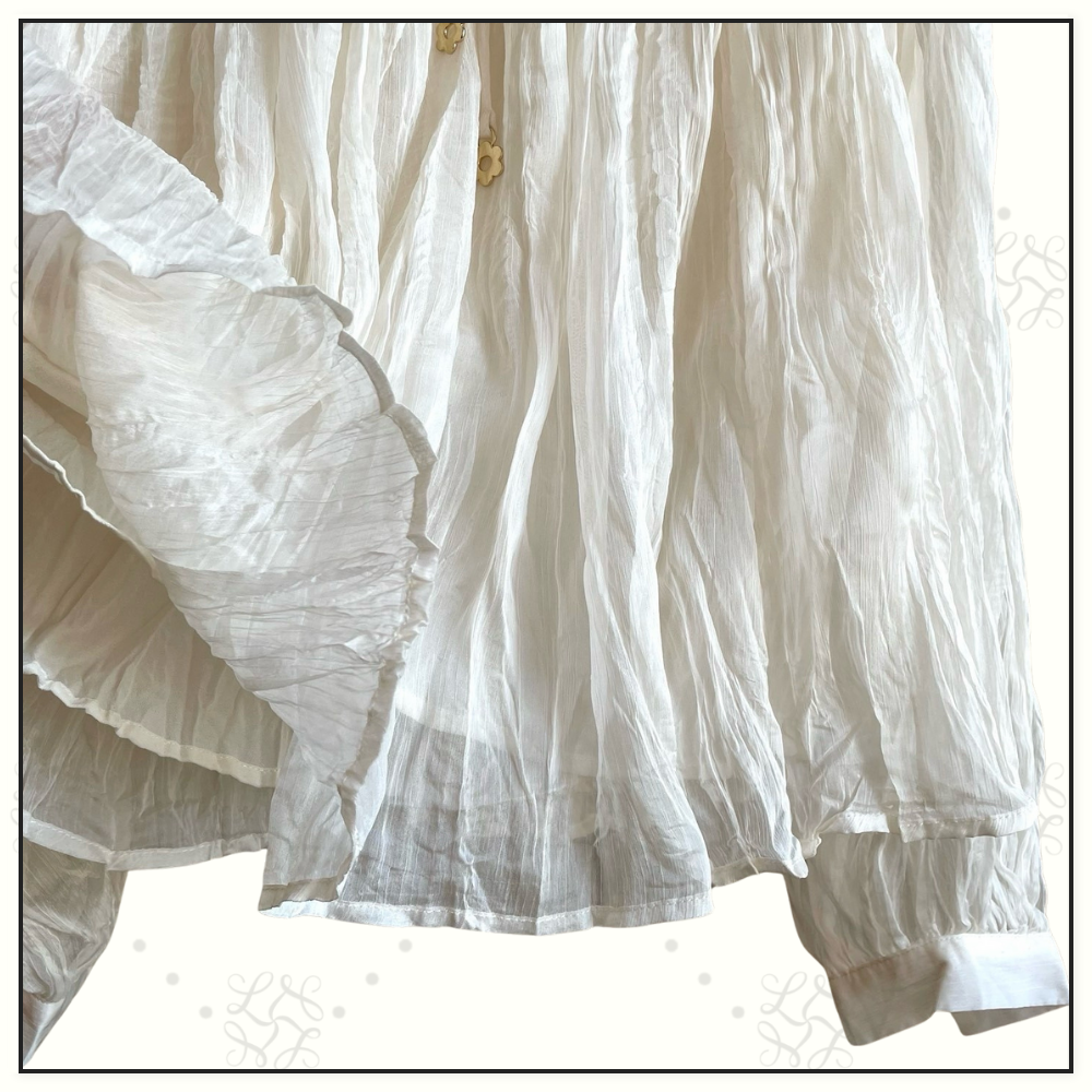 VINTAGE STYLE LACE COLLAR BLOUSE