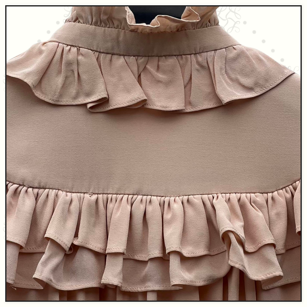 RUFFLED SILK BLOUSE