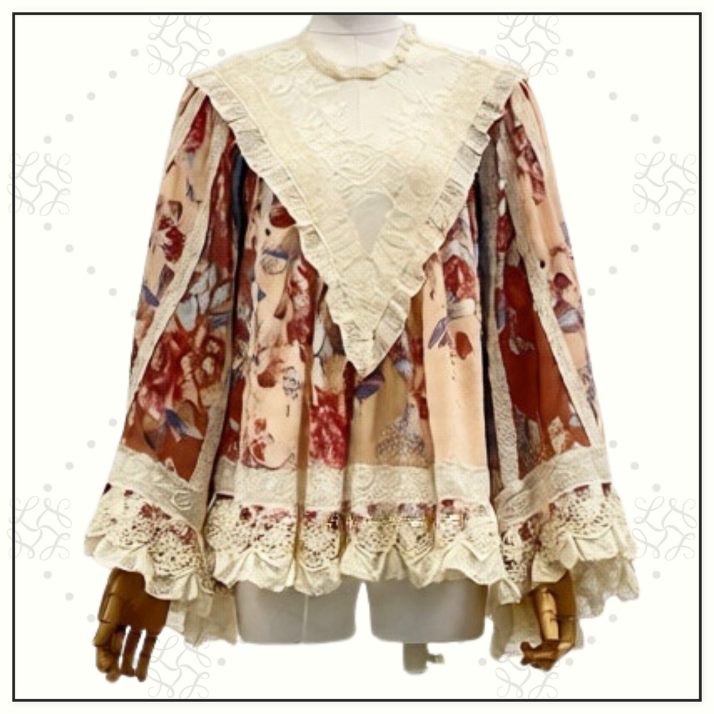 AWAKEN LACE TRIM BLOUSE