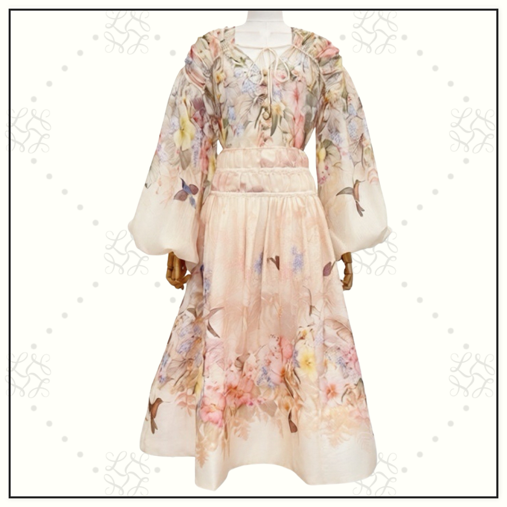 ILLUMINATE DRAWN BLOUSE & MAXI SKIRT