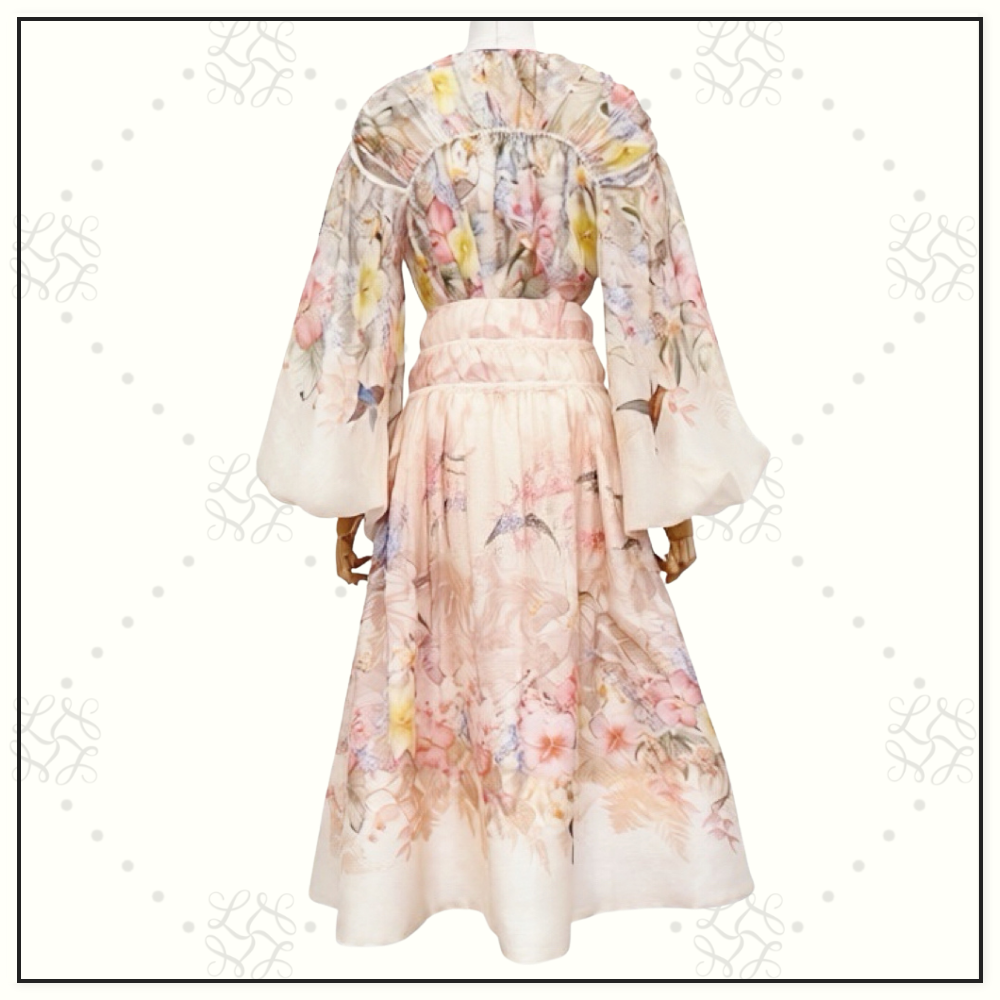 ILLUMINATE DRAWN BLOUSE & MAXI SKIRT