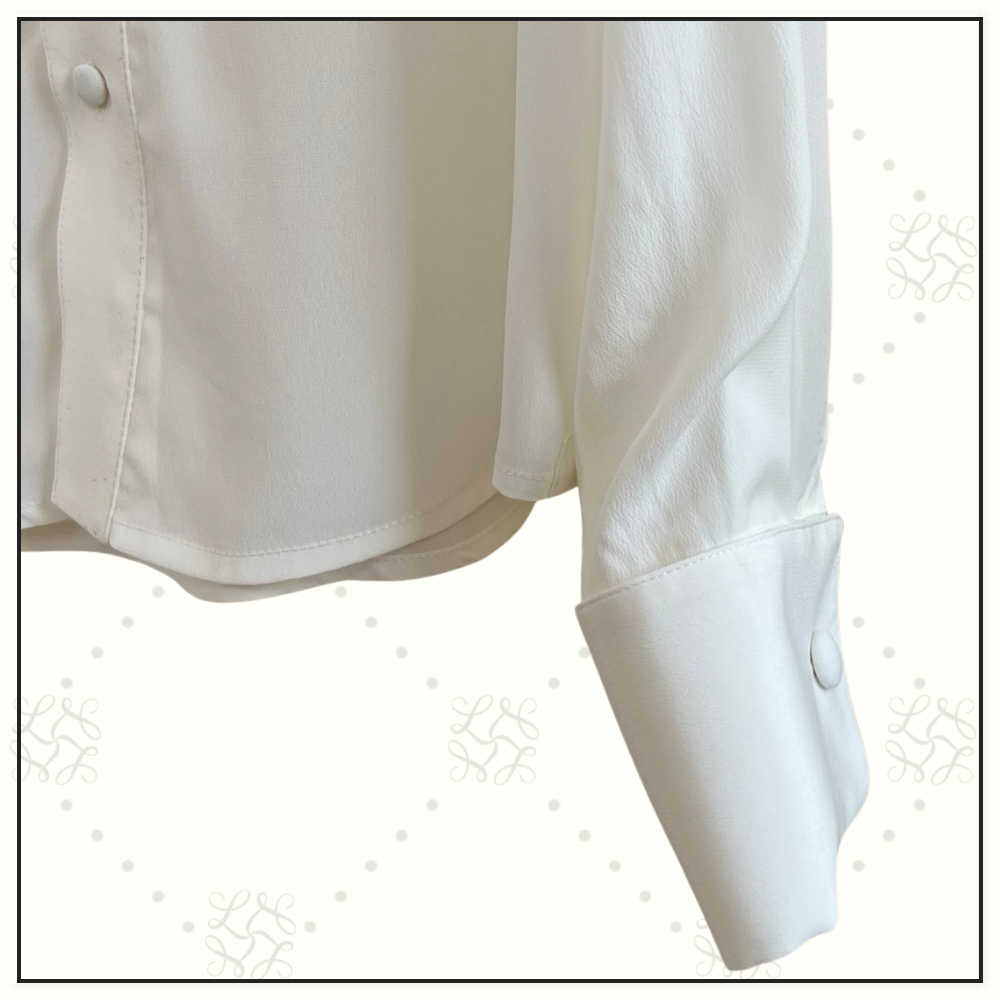 MIA SHIRT WITH BOW IN SILK CRÊPE AND ACETATE