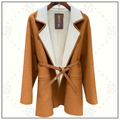 CASHMERE DOUBLE SIDED SELF TIE JACKET