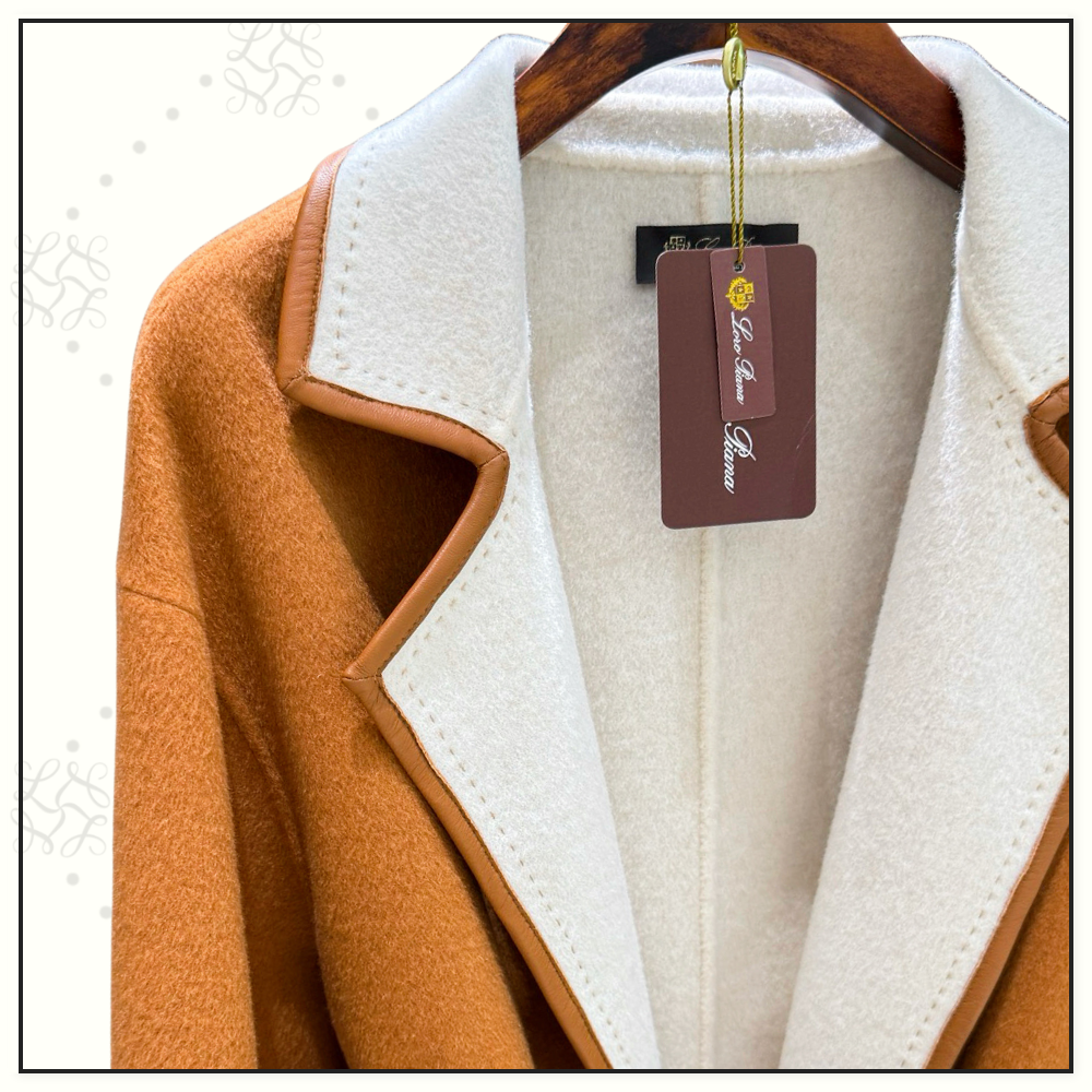 CASHMERE DOUBLE SIDED SELF TIE JACKET