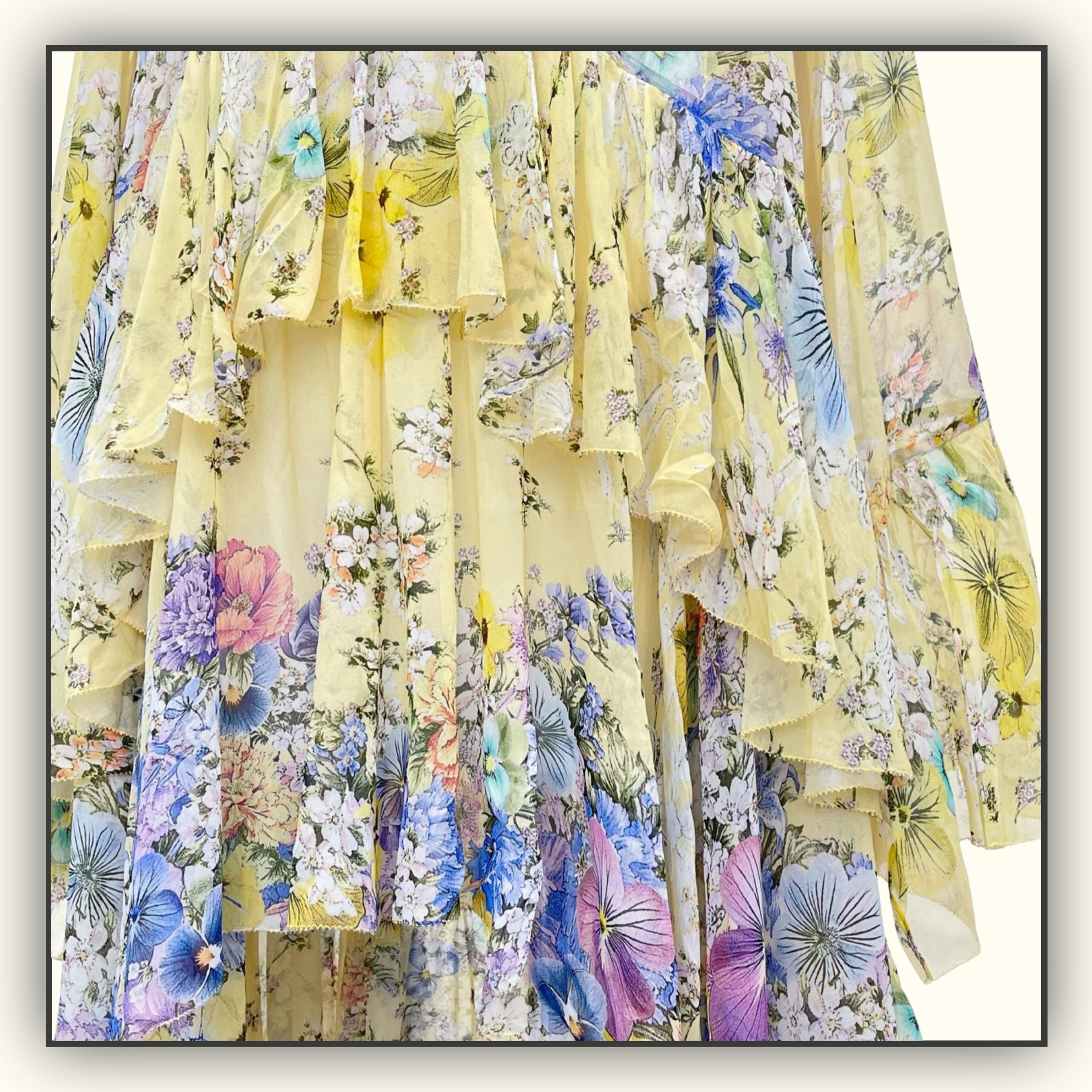 RUFFLE HIGH LOW DRESS