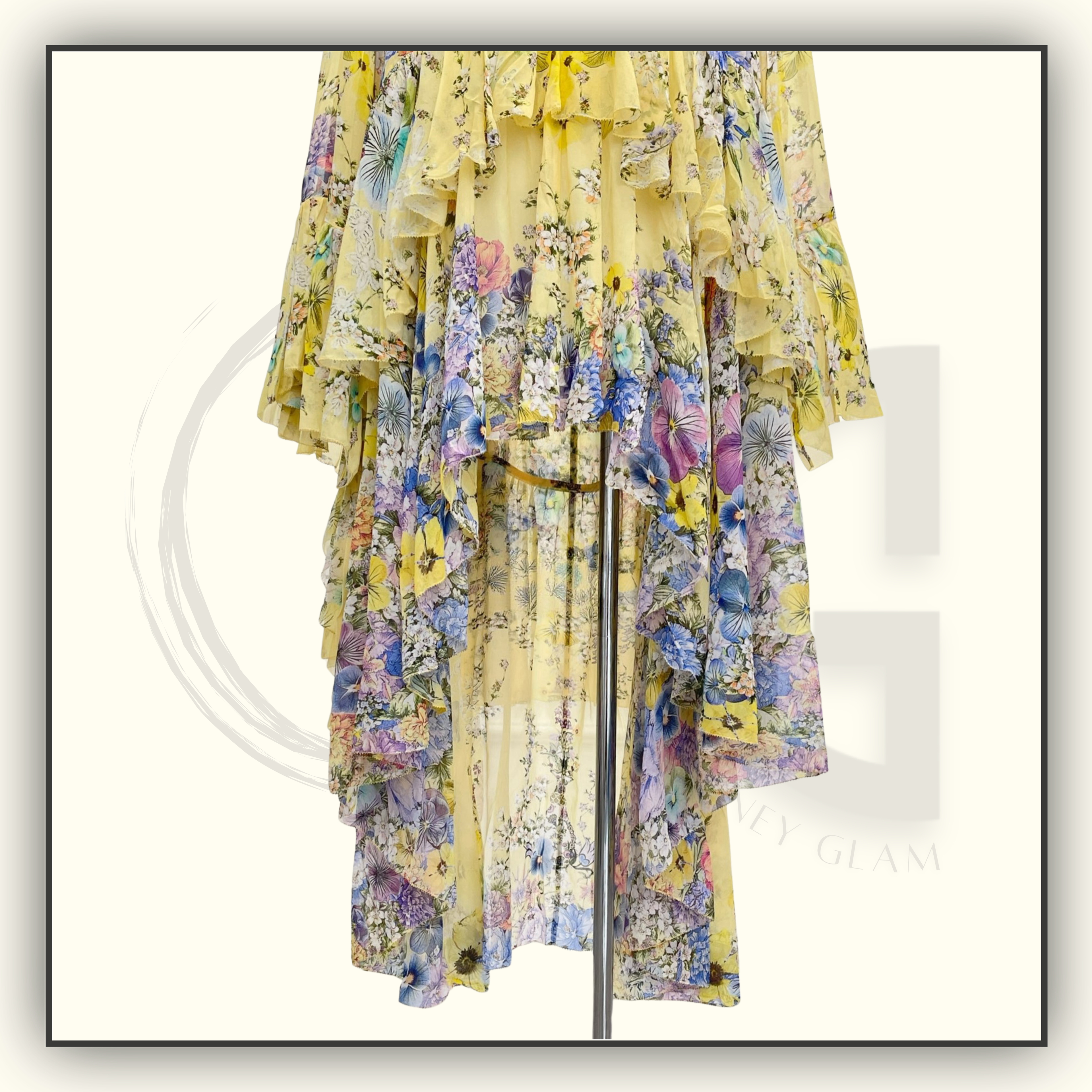 RUFFLE HIGH LOW DRESS