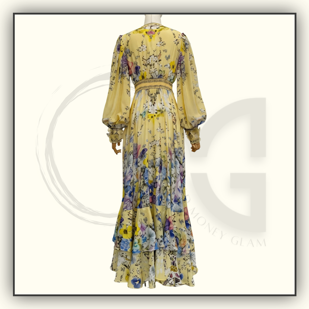 LONG BUTTON FRONT DRESS